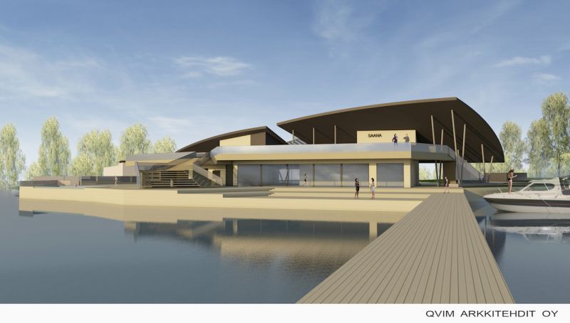 Bellanrantaan aukeaa el&auml;myskeskus Saana Ranta, terassi, saunoja ja spa - Uutinen - Totalvene.fi