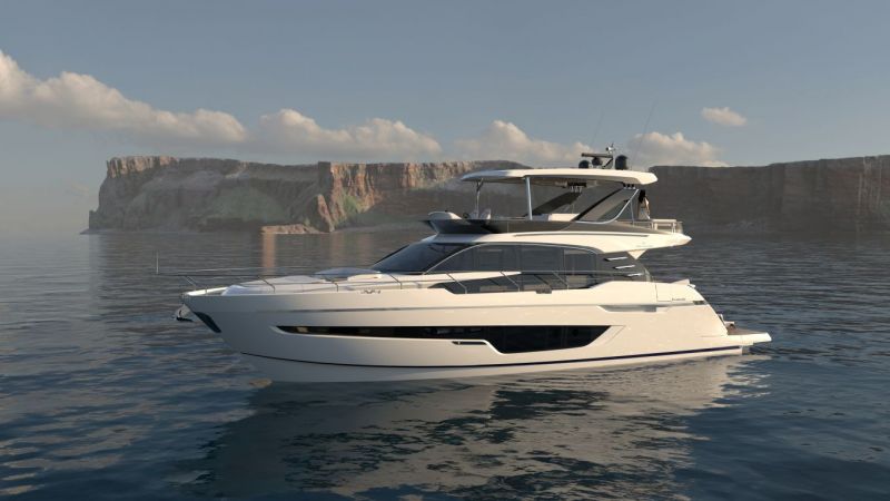 Fairline Squadron 68 (2020&ndash;) &ndash; Kasvua ennen syntym&auml;&auml; - Ensiesittely - Totalvene.fi