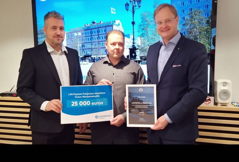 Oulun meripelastajat saivat merkitt&auml;v&auml;n rahalahjoituksen: L&auml;hiTapiola tukee meripelastajia 25 000 eurolla - Uutinen - Totalvene.fi