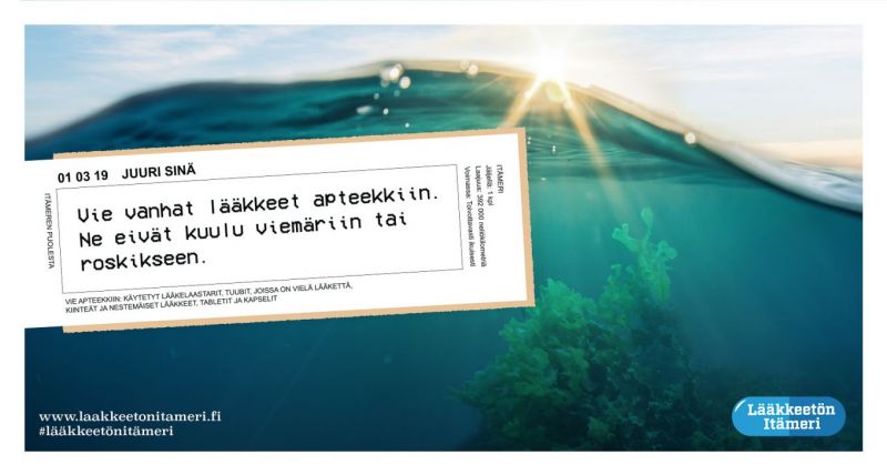 Kampanja l&auml;&auml;kkeett&ouml;m&auml;n It&auml;meren puolesta k&auml;ynnistyi &ndash; "Vanhat l&auml;&auml;kkeet kuuluvat apteekkiin" - Uutinen - Totalvene.fi
