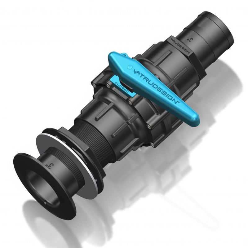 Uusi sulku komposiittimateriaalista:  Trudesign esitteli j&auml;re&auml;n 3-tuumaisen kuulaventtiilin - Uutinen - Totalvene.fi