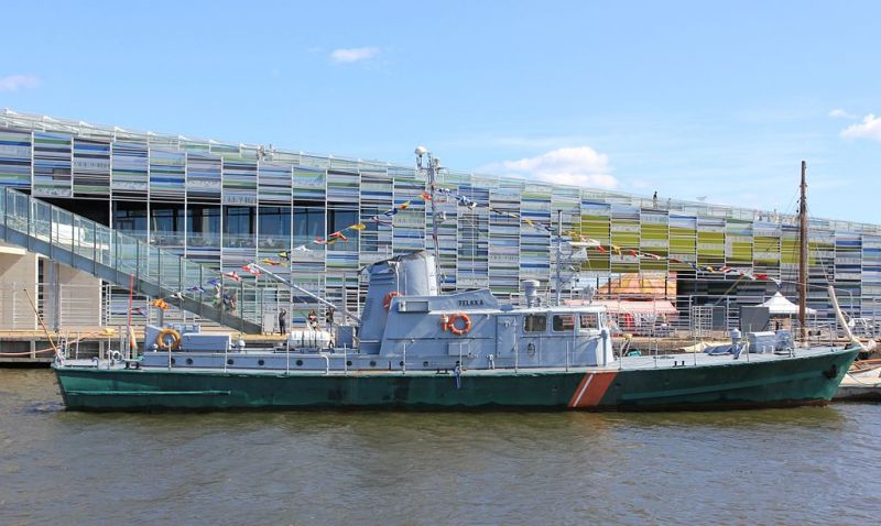 Telkk&auml; tuotiin varastosta j&auml;lleen yleis&ouml;n n&auml;ht&auml;ville: Vanha rannikkovartiolaiva palasi Suomen merimuseoon  - Uutinen - Totalvene.fi