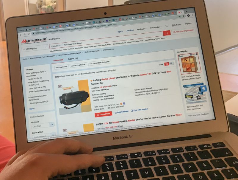 Kiinalaiset venel&auml;mmittimet voivat aiheuttaa hengenvaaran &ndash; &rdquo;Kun tilaat jotain Kiinasta, niin yksi viidest&auml; voi ehk&auml; toimia&rdquo; - Uutinen - Totalvene.fi