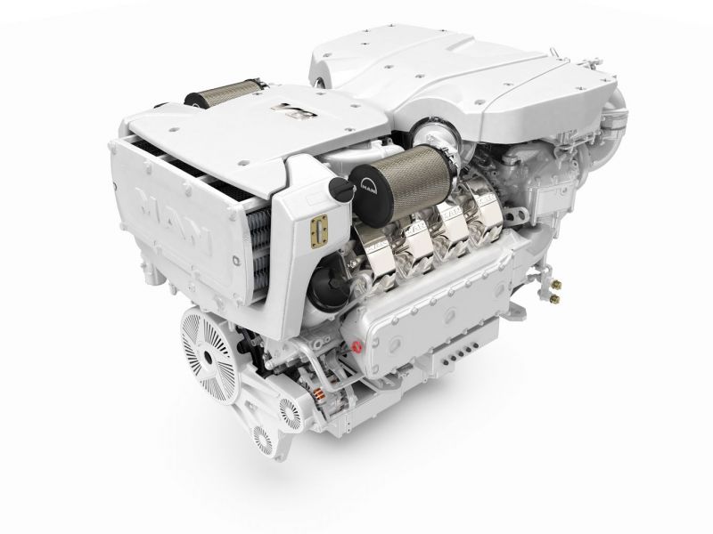 MAN V8-1300 (2020&ndash;) Sadan hevosvoiman kiristys - Ensiesittely - Totalvene.fi