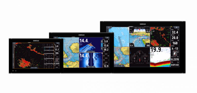 Simrad NSO EVO3S Glass Bridge (2020&ndash;)  Tehokkaita ja kookkaita monitoimin&auml;ytt&ouml;j&auml;  - Ensiesittely - Totalvene.fi