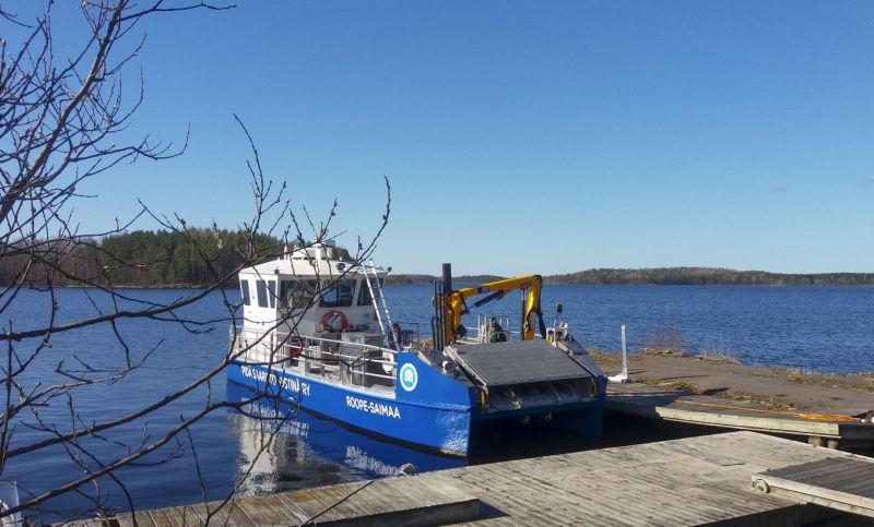 M/s Roope-Saimaa valmiina palvelukseen &ndash; Saimaan uusi huoltoalus laskettu vesille - Uutinen - Totalvene.fi