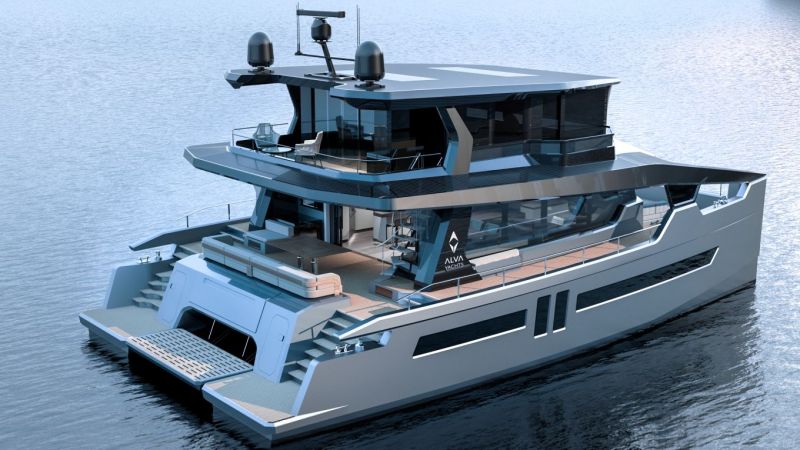 Alva Yachts Ocean Eco 60 EX (2021&ndash;) &ndash; Eko&ouml;ky s&auml;hk&ouml;katti - Ensiesittely - Totalvene.fi