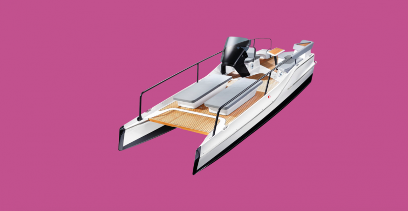 Frauscher TimeSquare 20 (2021&ndash;) &ndash; Kevyt s&auml;hk&ouml;katamaraani - Ensiesittely - Totalvene.fi