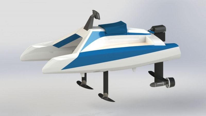 Neocean L&acute;Overboat 100 Foiler (2019-) Ranskalainen n&auml;kemys foilaavasta s&auml;hk&ouml;vesiskootterista - Ensiesittely - Totalvene.fi