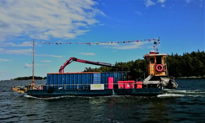 J&auml;telautta Otto suuntaa It&auml;-Uudenmaan kierrokselle  &ndash; Lautta ker&auml;&auml; j&auml;tteet ja romut saaristosta - Uutinen - Totalvene.fi