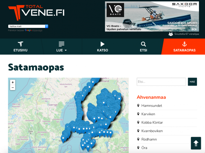 Totalveneen Satamaopas on avattu &ndash; Mukana yli tuhat satamaa - Uutinen - Totalvene.fi