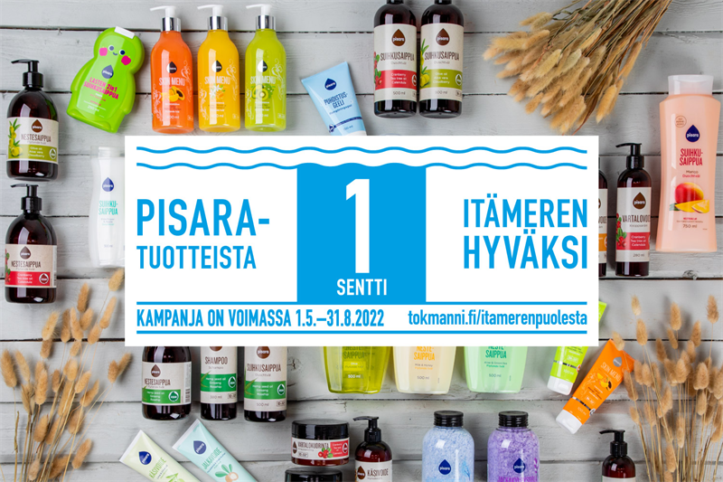 Tokmanni tukee It&auml;meren suojeluty&ouml;t&auml;  &ndash; Sentti jokaisesta myydyst&auml; Pisara-tuotteesta John Nurmisen s&auml;&auml;ti&ouml;n kautta It&auml;meren suojeluun - Uutinen - Totalvene.fi