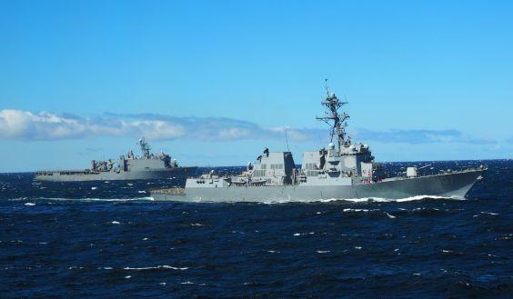 Sotalaivoja Hernesaaressa ja meritaisteluharjoituksessa &ndash; Helsingiss&auml; laivastovierailuja Yhdysvalloista, Ranskasta ja Saksasta - Uutinen - Totalvene.fi