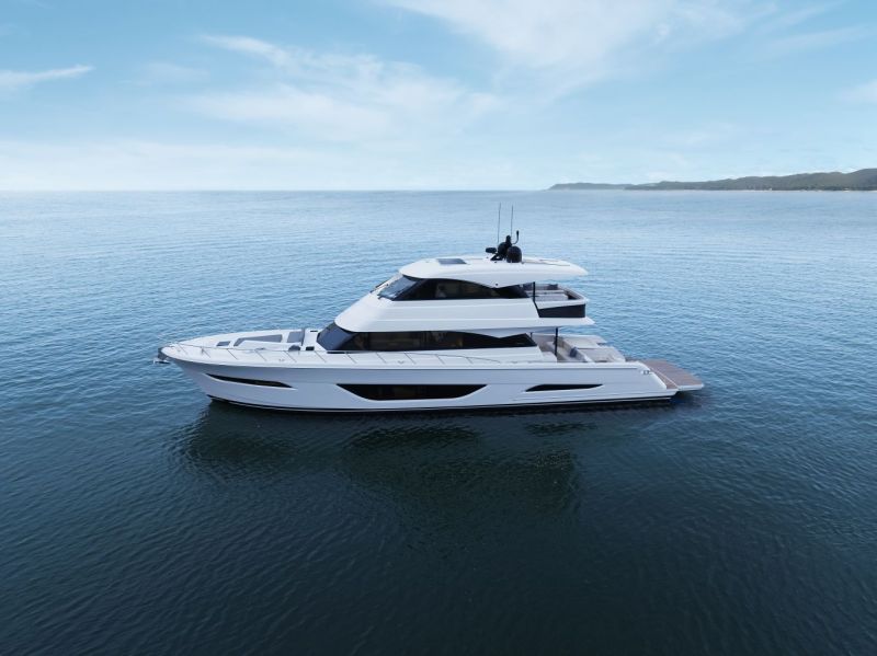 Maritimo M75 Flybridge (2024&ndash;) &ndash; Korkea, korkeampi, Maritimo M75 - Ensiesittely - Totalvene.fi