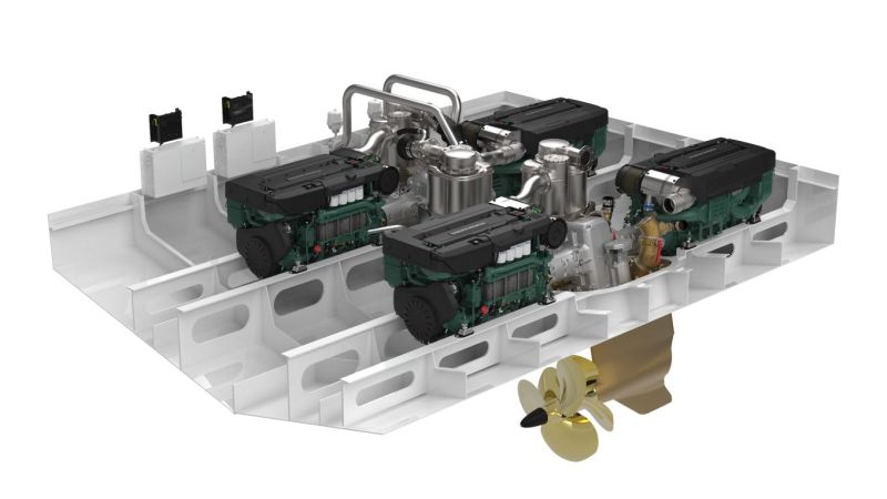 Volvo Penta IPS40 Professional (2025&ndash;) &ndash; Miksi tyyty&auml; yhteen, kun yhdella vetolaitteella voi olla kaksikin moottoria? - Ensiesittely - Totalvene.fi