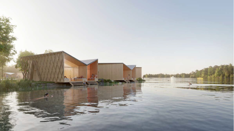 Rantasviittej&auml; j&auml;rvin&auml;k&ouml;alalla &ndash; Kallaveden rannalle nousee korkeatasoista majoitusta - Uutinen - Totalvene.fi