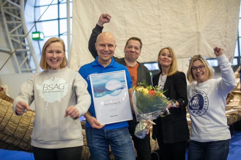 Vene 23 B&aring;t: Pelasta It&auml;meri -palkinto &ndash; Pelasta It&auml;meri -palkinto hulevesien hallintaan ja vesist&ouml;jen kunnostamiseen erikoistuneelle Watec Consulting Oy:lle  - Uutinen - Totalvene.fi