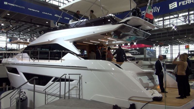 Boot D&uuml;sseldorf 2023: Ferretti Yachts 580 &ndash; Tyyli- ja laatutietoisen valinta - Video - Totalvene.fi