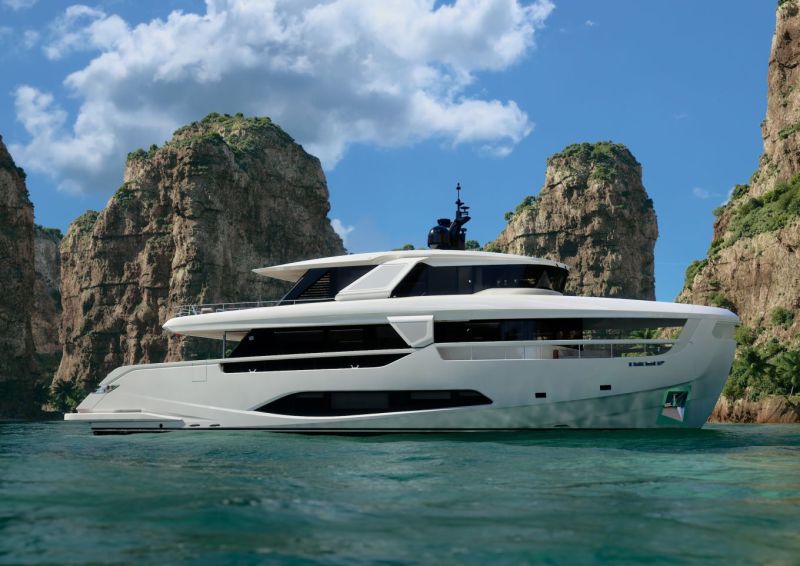 Ferretti Yachts Infynito 90 (2024&ndash;) &ndash; Rajattomasti taivasta ja merta - Video - Totalvene.fi