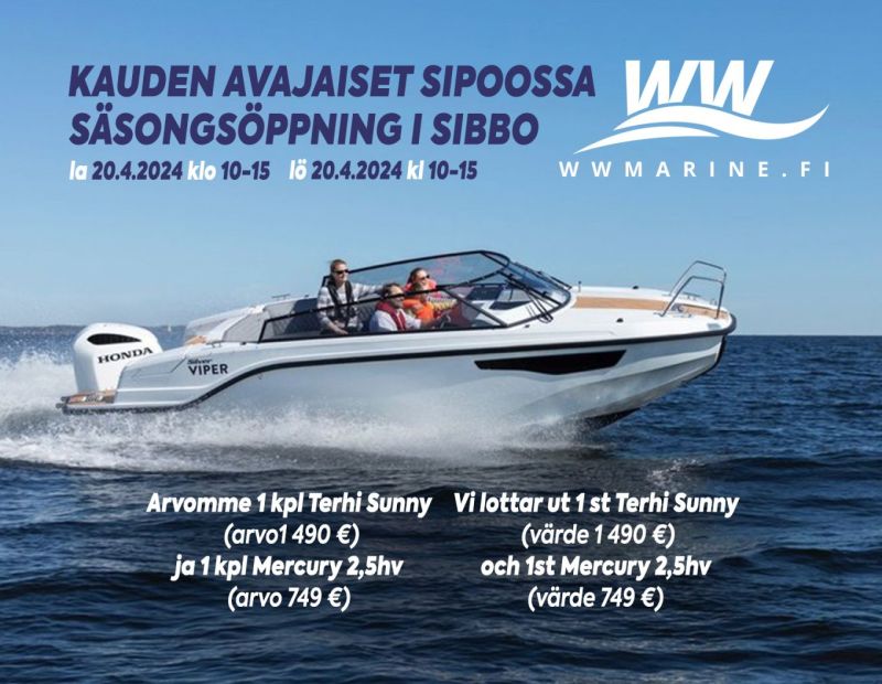 W&W Marinella lauantain&auml;yttely &ndash; Kauden avajaiset Sipoossa 20.4. klo 10&ndash;15 - Uutinen - Totalvene.fi