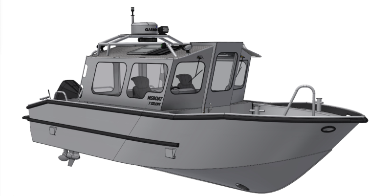 MS Boat 7 Silent (2026&ndash;) &ndash; Enemm&auml;n huvi- ja hy&ouml;tyn&auml;k&ouml;kulmaa - Ensiesittely - Totalvene.fi