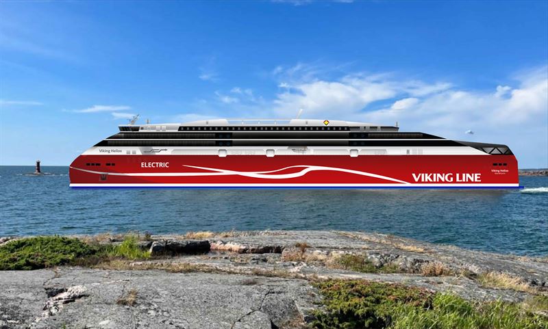 Kohta t&auml;&auml;ll&auml;? &ndash; Viking Line konseptoi maailman suurimman s&auml;hk&ouml;isen matkustaja-autolautan - Uutinen - Totalvene.fi