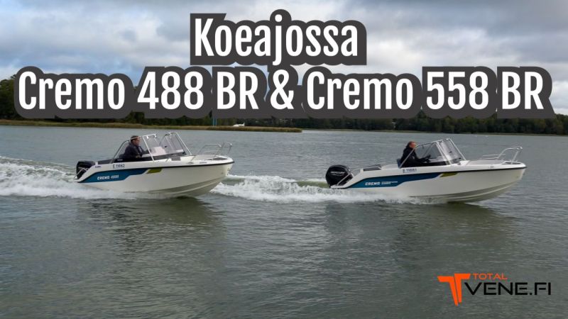 Cremo 488 BR & 558 BR (2025&ndash;) &ndash; Sopuhintaiset ruotsalaistulokkaat videokoeajossa - Video - Totalvene.fi