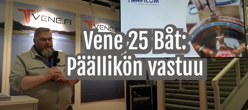 Vene 25 B&aring;t: P&auml;&auml;llik&ouml;n vastuu  &ndash; Tunnetko vastuusi ja velvollisuutesi veneen p&auml;&auml;llikk&ouml;n&auml;? - Video - Totalvene.fi