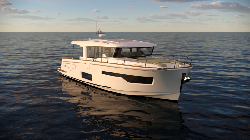 Nimbus 495 Coupe (2027&ndash;) &ndash; L&auml;tt&auml;kattoversio - Ensiesittely - Totalvene.fi