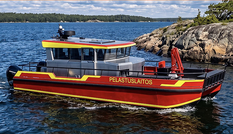 Max 108 -veneit&auml; &ouml;ljyntorjuntateht&auml;viin &ndash;Varsinais-Suomen pelastuslaitos tilasi katamaraaneja  - Uutinen - Totalvene.fi