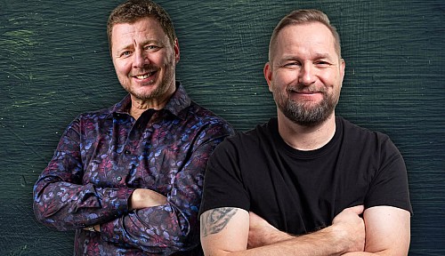 Jaska Saariluoma ja Mika Eirtovaara Ruissalon Telakalla 30.7.2026 &ndash; Kes&auml;illan komiikkaa Ruissalossa - Uutinen - Totalvene.fi